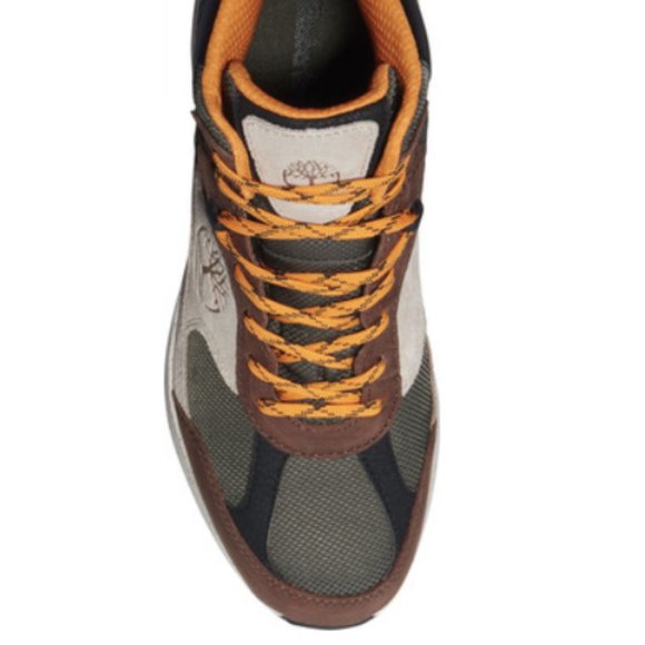 NIB Timberland Trekker Fabric and Leather Hikers Brown Waterproof Field Boots main image 5